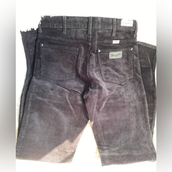 Wrangler Westward 626 High Rise Boot Corduroy Black Jeans Size 28x34 - Picture 5 of 12